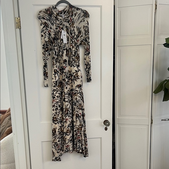 Reiss Dresses & Skirts - Reiss Black and Cream Long Sleeve Dress